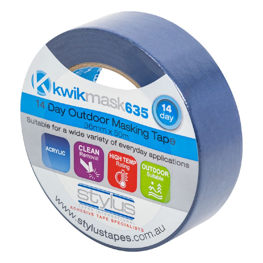 Kwikmask 635 Blue 14 Day Outdoor Masking Tape