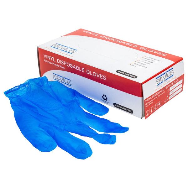 Vinyl Blue Disposable Gloves