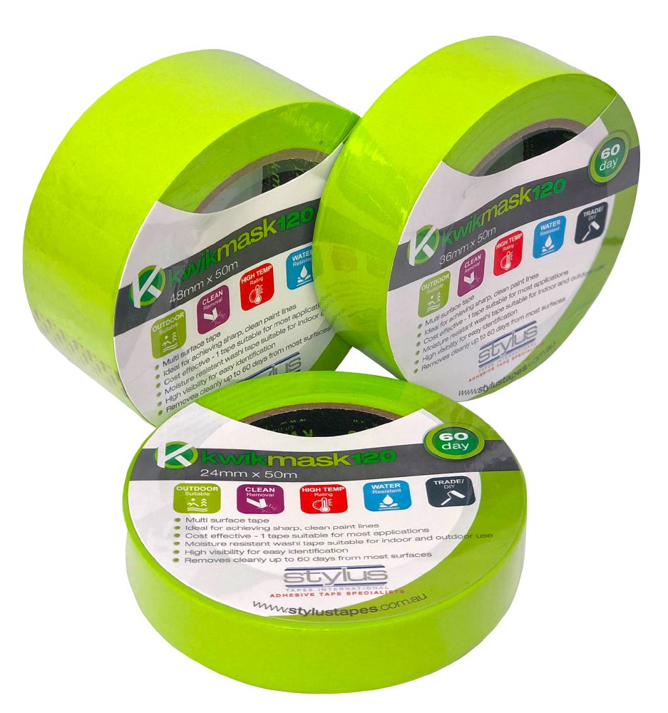 Kwikmask 120 Green 60 Day Washi Tape