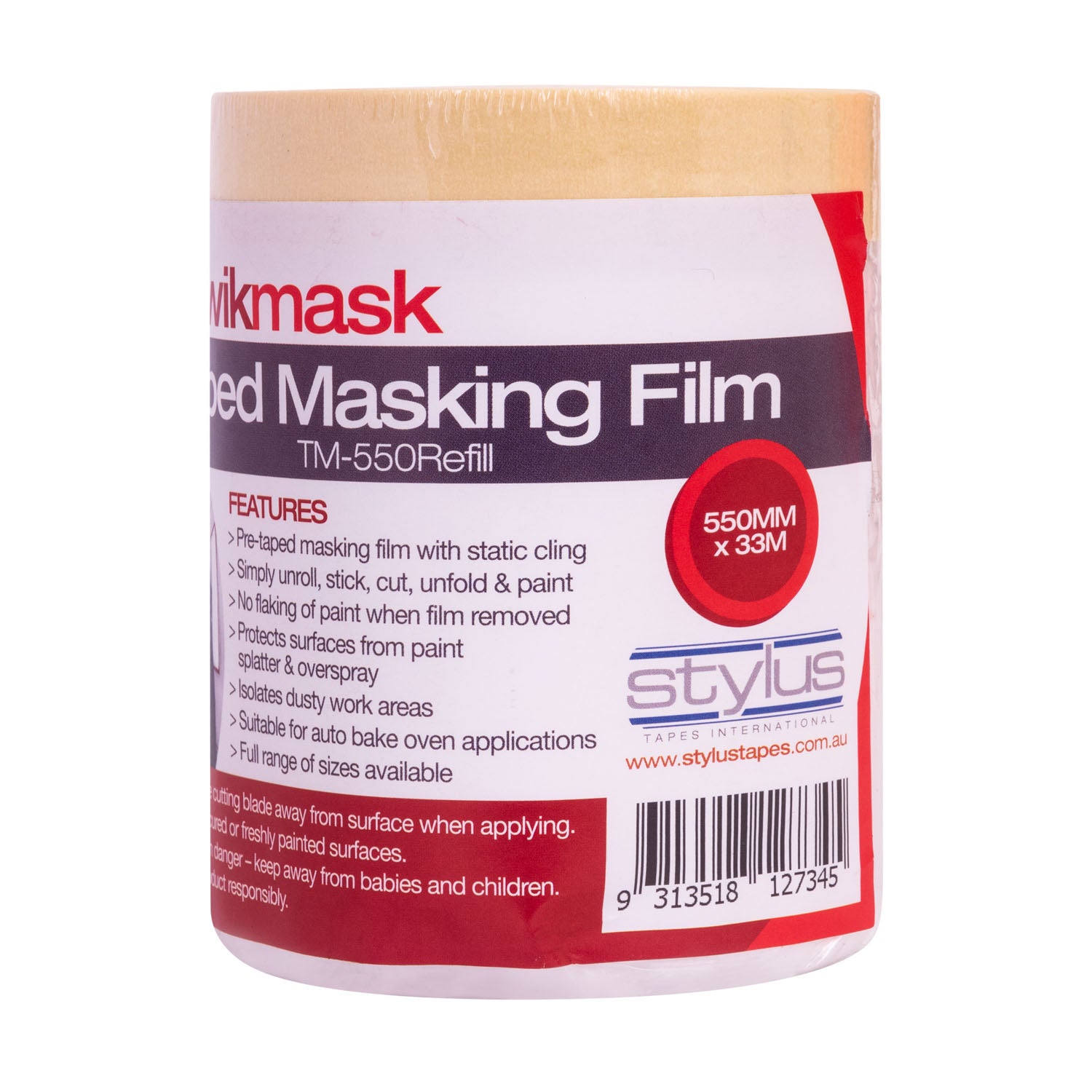 Kwikmask 3 Day Automotive Taped Masking Film